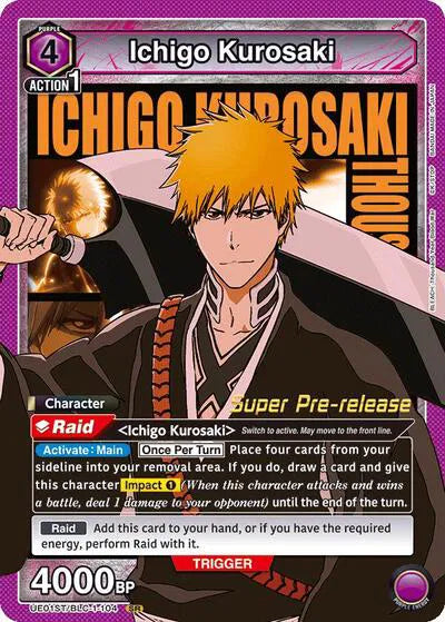 Ichigo Kurosaki (104) UE01ST/BLC-1-104 · Foil (BLEACH: Thousand-Year Blood War Super Pre-Release Starter Deck)