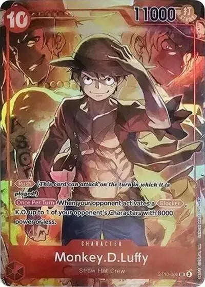 Monkey.D.Luffy (Treasure Booster Set) ST10-006 (One Piece Promotion Cards)