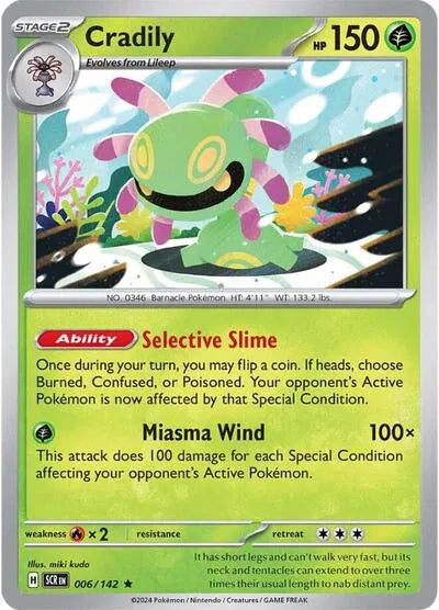 Cradily 006/142 · Holofoil (Stellar Crown)