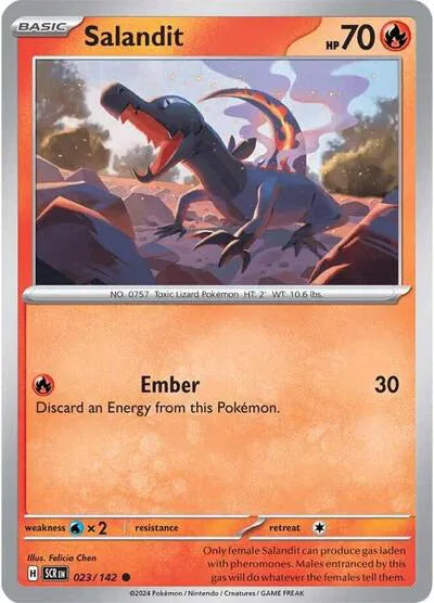Salandit 023/142 · Normal (Stellar Crown)