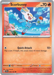 Scorbunny 026/142 · Normal (Stellar Crown)