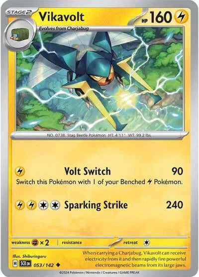 Vikavolt 053/142 · Reverse Holofoil (Stellar Crown)