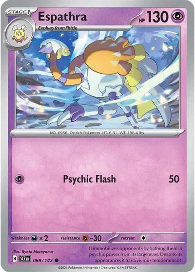 Espathra 069/142 · Reverse Holofoil (Stellar Crown)