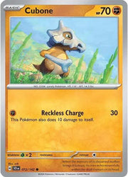 Cubone 072/142 · Reverse Holofoil (Stellar Crown)