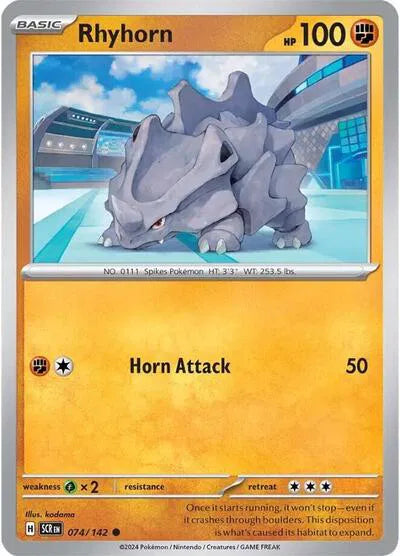 Rhyhorn 074/142 · Normal (Stellar Crown)