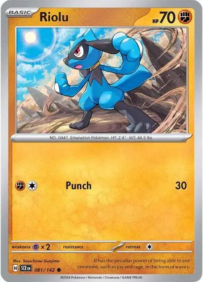 Riolu 081/142 · Normal (Stellar Crown)