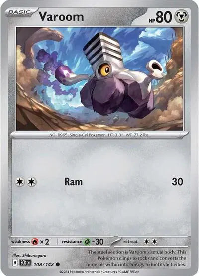 Varoom 108/142 · Reverse Holofoil (Stellar Crown)