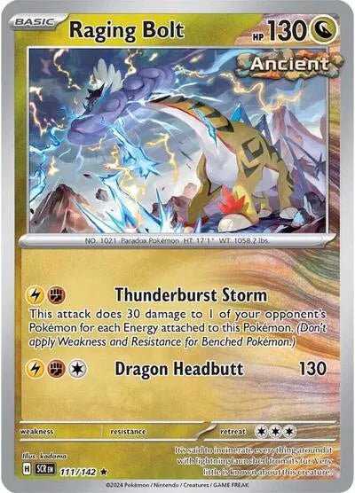 Raging Bolt 111/142 · Holofoil (Stellar Crown)