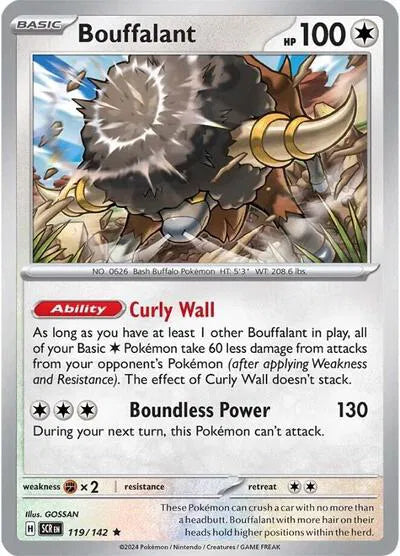 Bouffalant 119/142 · Holofoil (Stellar Crown)