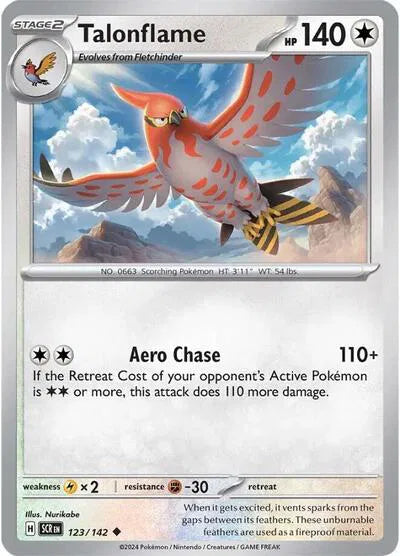 Talonflame 123/142 · Normal (Stellar Crown)