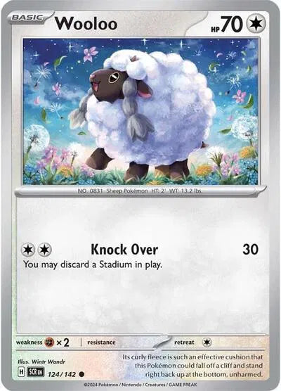 Wooloo 124/142 · Reverse Holofoil (Stellar Crown)