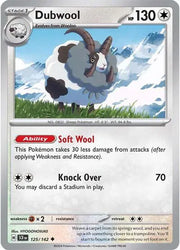 Dubwool 125/142 · Reverse Holofoil (Stellar Crown)
