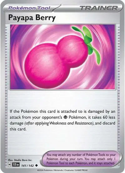 Payapa Berry 141/142 · Reverse Holofoil (Stellar Crown)
