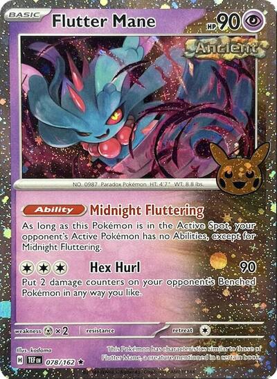 Flutter Mane (Cosmos Holo) 078/162 (Trick or Trade BOOster Bundle 2024)