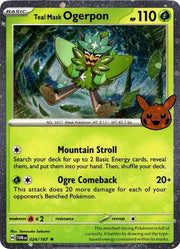 Teal Mask Ogerpon (Cosmos Holo) 024/167 (Trick or Trade BOOster Bundle 2024)