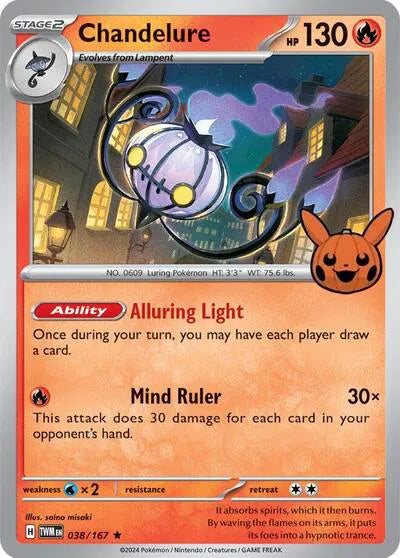 Chandelure 038/167 (Trick or Trade BOOster Bundle 2024)