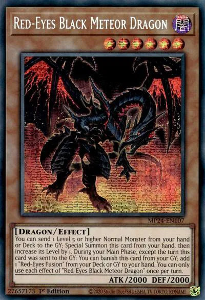 Red-Eyes Black Meteor Dragon MP24-EN107 (25th Anniversary Tin: Dueling Mirrors)