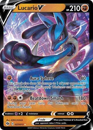 Lucario V 27/73 (Deck Exclusives)