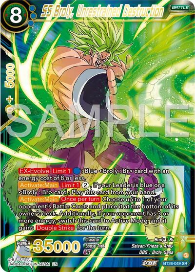 SS Broly, Unrestrained Destruction BT26-049 (Ultimate Advent)