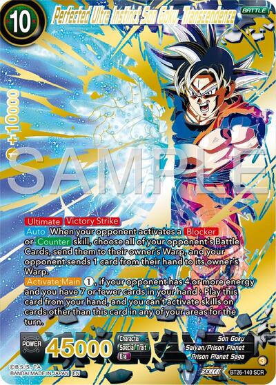 Perfected Ultra Instinct Son Goku, Transcendence BT26-140 (Ultimate Advent) — BGS 9.5