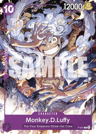 Monkey.D.Luffy (P-041) · Normal (Starter Deck 18: PURPLE Monkey.D.Luffy) — PSA 10