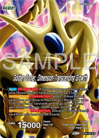 Cool // Golden Cooler, Dimension-Transcending Growth (Alternate Art) BT26-120 (Ultimate Advent)