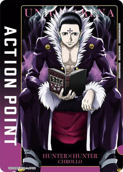 Action Point Card (AP06) (Chrollo) UE02BT/HTR-1-AP06 · Foil (Hunter x Hunter)