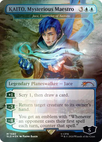 KAITO, Mysterious Maestro - Jace, Unraveler of Secrets (Rainbow Foil) 1590 (Secret Lair Drop Series)