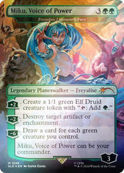 Miku, Voice of Power - Freyalise, Llanowar's Fury (Rainbow Foil) 1598 (Secret Lair Drop Series)