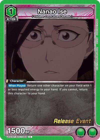 Nanao Ise UE01BT/BLC-1-068 (BLEACH: Thousand-Year Blood War Release Event Cards)