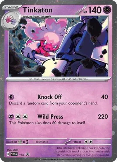 Tinkaton (Cosmo Holo) 140 (Scarlet & Violet Promo)