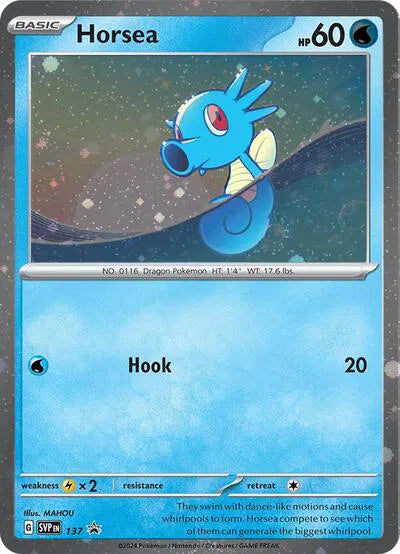 Horsea (Cosmo Holo) 137 (Scarlet & Violet Promo) — PSA 9