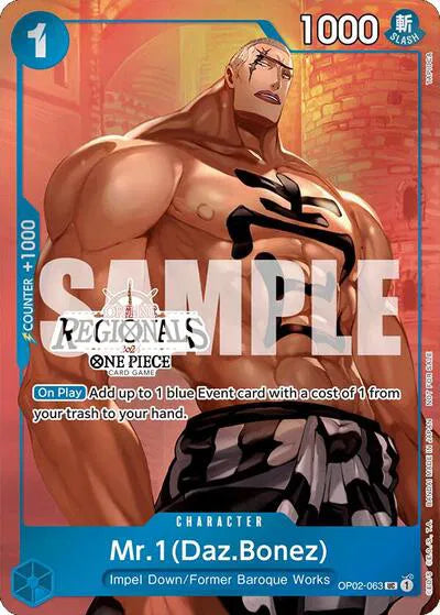 Mr.1 (Daz.Bonez) (Offline Regional 2024 Vol. 3) One Piece Promotion Cards UC OP02-063