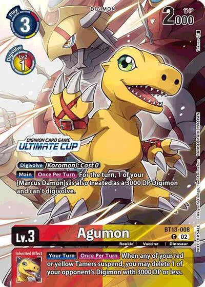 Agumon (Ultimate Cup 2024) BT13-008 C (Versus Royal Knight Booster)