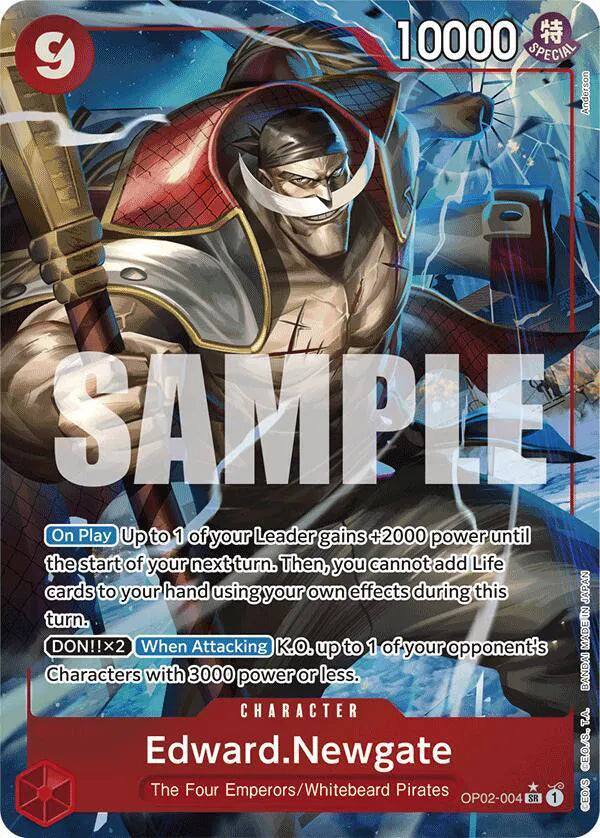 Edward.Newgate (OP02-004) (Alternate Art) (Premium Booster)