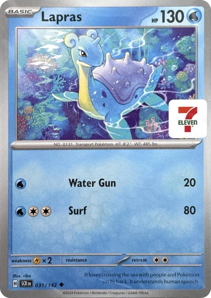 Lapras (7-Eleven Promo) 031/142 · Normal (Miscellaneous Cards & Products)