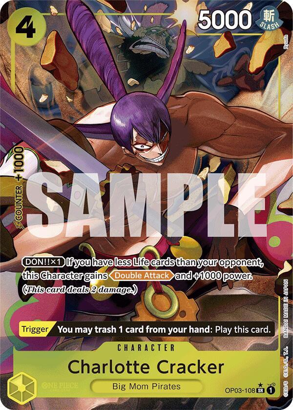 Charlotte Cracker (Alternate Art) OP03-108 (Premium Booster)