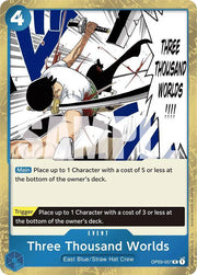 Three Thousand Worlds (Jolly Roger Foil) OP03-057 (Premium Booster)