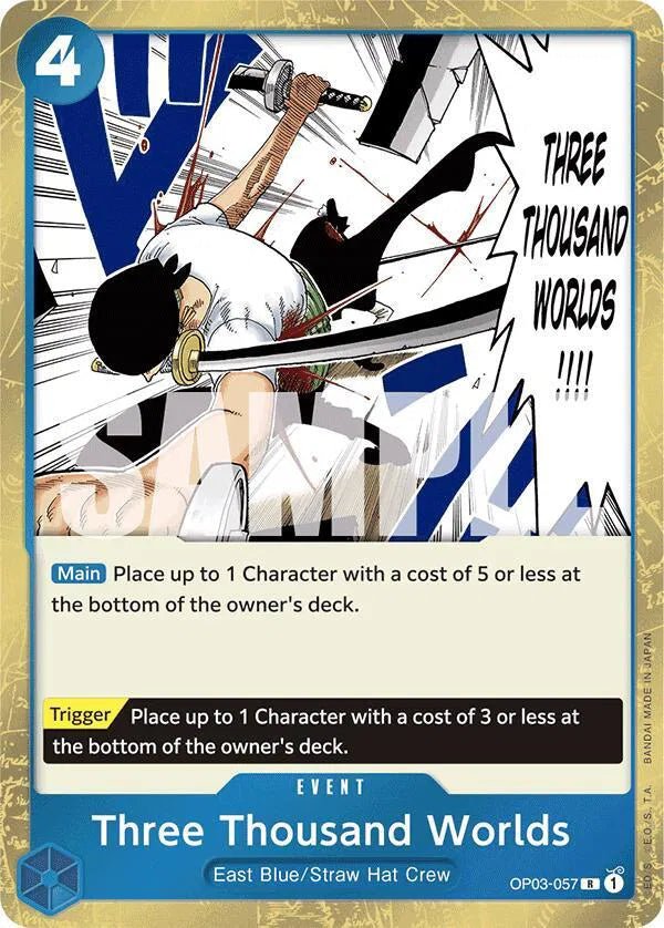 Three Thousand Worlds (Jolly Roger Foil) OP03-057 (Premium Booster)