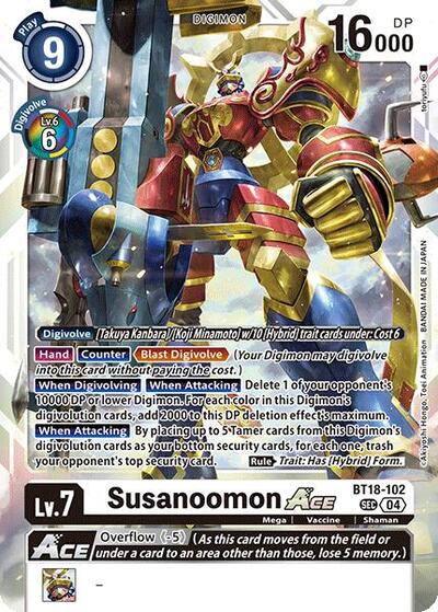 Susanoomon ACE BT18-102 SEC (Release Special Booster 2.0)