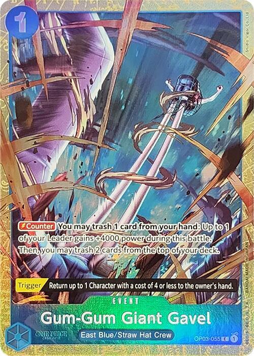Gum-Gum Giant Gavel (Premium Card Collection -Best Selection Vol. 2-) OP03-055 · Collection Box (One Piece Promotion Cards)