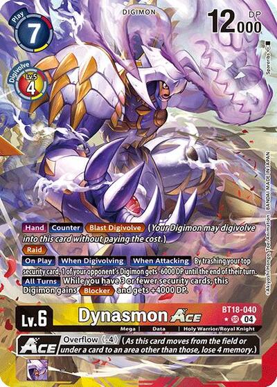 Dynasmon ACE (Alternate Art) BT18-040 SR (Release Special Booster 2.0)