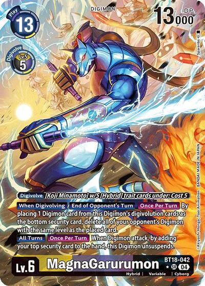 MagnaGarurumon (Alternate Art) BT18-042 SR (Release Special Booster 2.0)
