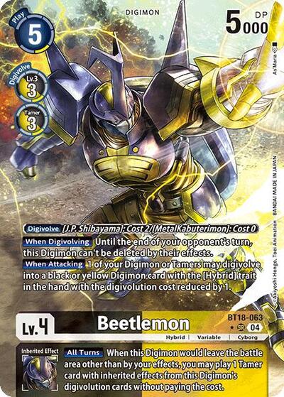 Beetlemon (Alternate Art) BT18-063 SR (Release Special Booster 2.0)