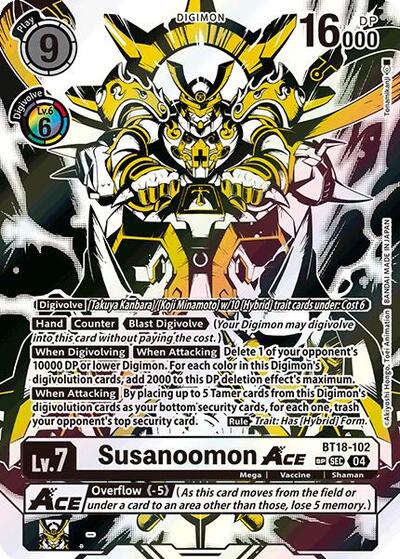 Susanoomon ACE (Textured) BT18-102 SEC (Release Special Booster 2.0)