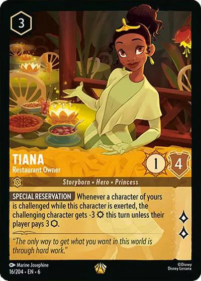 Tiana - Restaurant Owner 16/204 · Cold Foil (Azurite Sea)