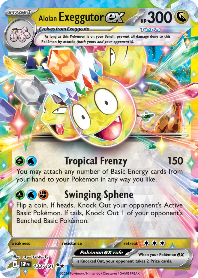 Alolan Exeggutor ex 133/191 (Surging Sparks)