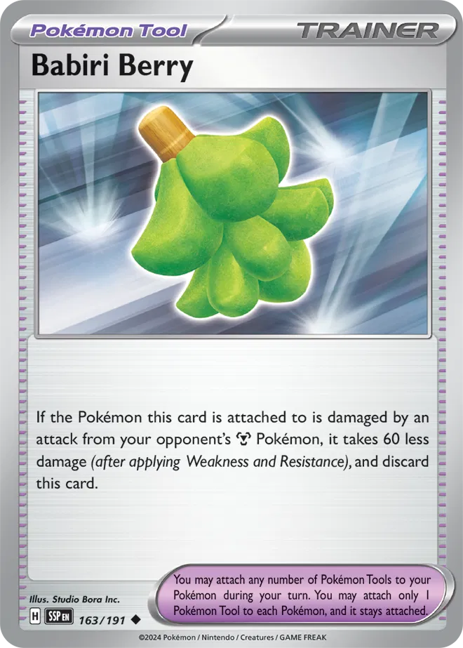 Babiri Berry 163/191 · Normal (Surging Sparks)