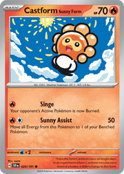Castform Sunny Form 020/191 · Reverse Holofoil (Surging Sparks)