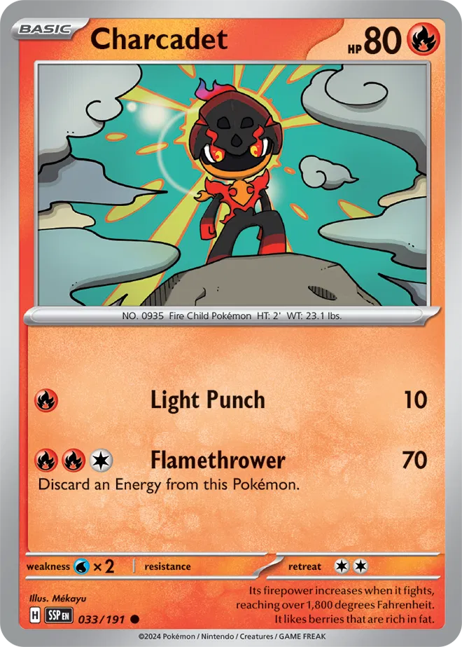 Charcadet 033/191 · Normal (Surging Sparks)